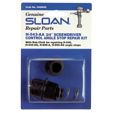 Sloan Sloan Angle Stop Repair Kit Black Plastic 3308856